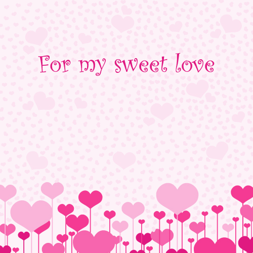 free vector Lovely romantic valentine day greeting card vector